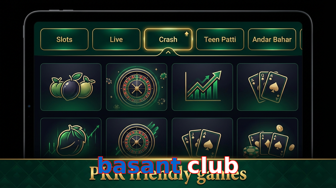 Game list for Basant Club games section